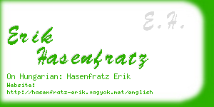 erik hasenfratz business card